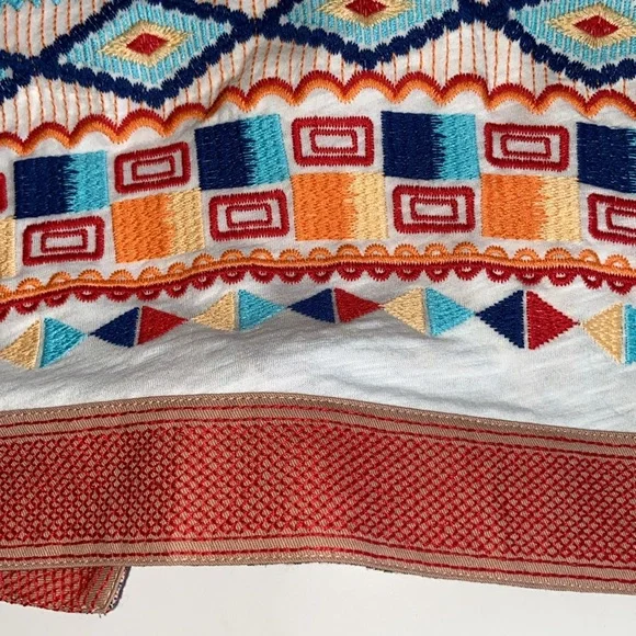 Altar’d State Size Extra Small White Embroidered Lined Tie-Back Halter Top 3451 - Picture 7 of 10